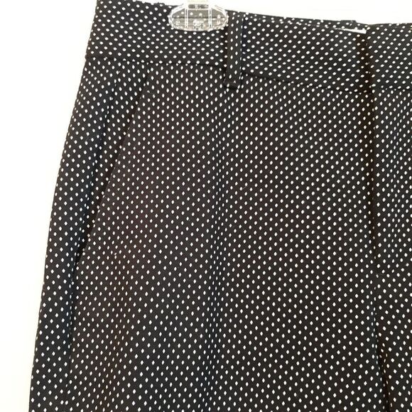 GAP Signature Skinny Ankle Stretch Black White Polka Dot Pants Size 6 LN - Picture 3 of 8